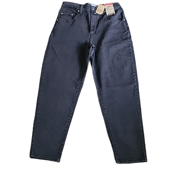 Levi's Denim - LEVIS WOMENS BLACK JEANS HIGH WAISTED MOM JEANS SIZE 29 x 27